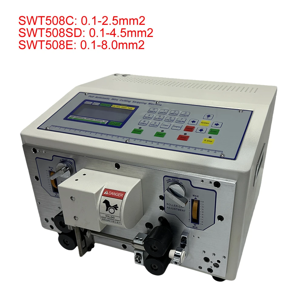 

0,1-8,0 мм2 Автоматический регулируемый станок для зачистки проводов SWT508C SWT508SD SWT508E Кабельный резак для зачистки проводов 220 В 110 В