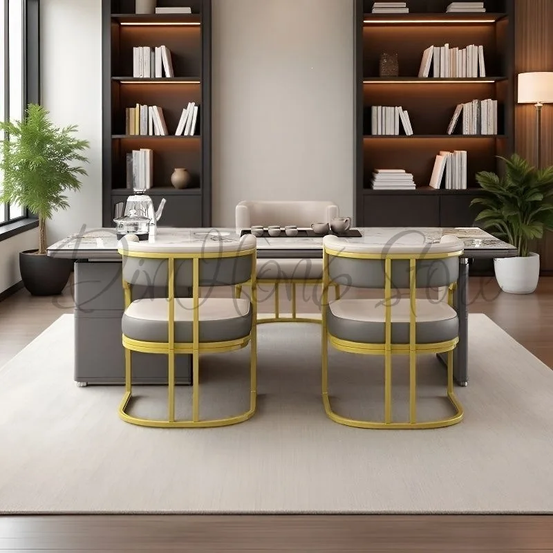 Light luxury simple dining chair reception negotiation chair beauty salon mahjong high-end casual sofa chair durable makeup