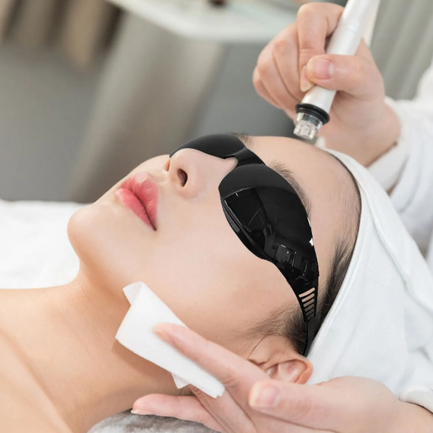 Eyeeshade maseczka ochronna okulary na oczy dla urody IPL FPV mocna światła laserowe OPT ochrona tatuaż foton klinika pacjenta