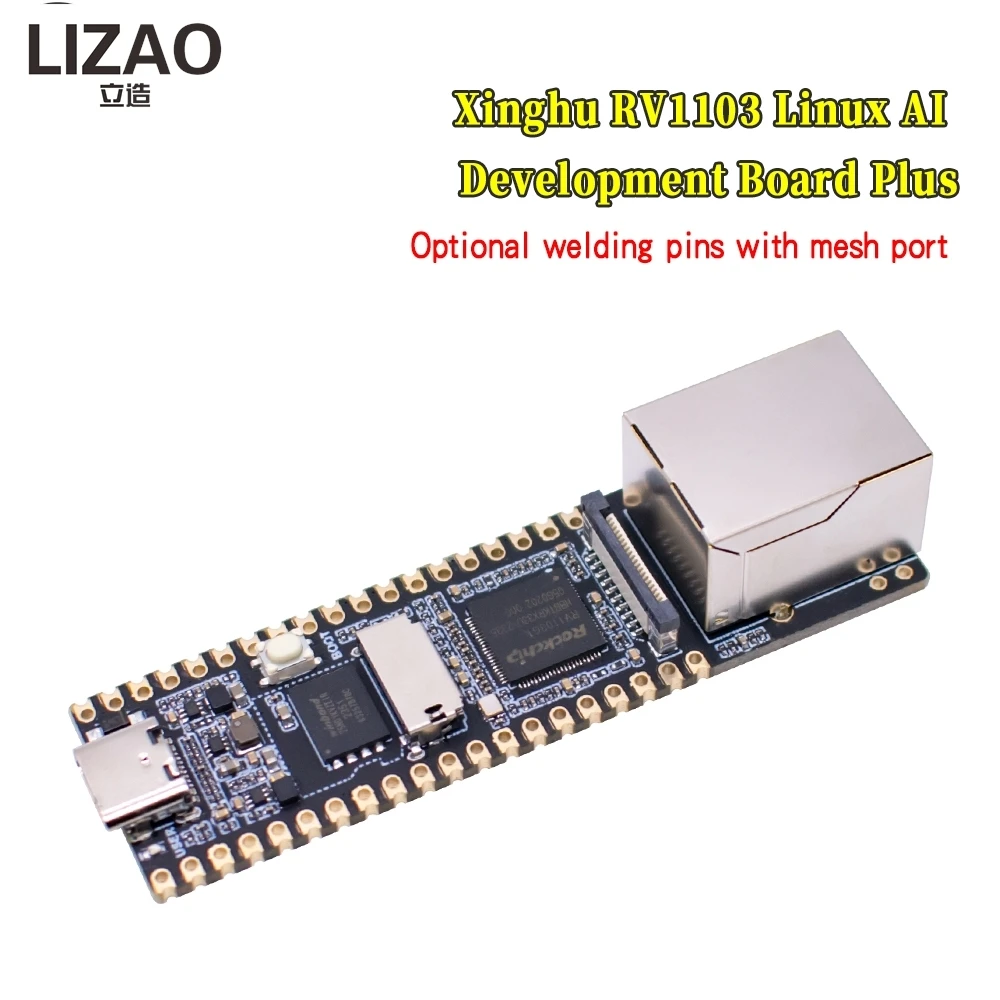 Płytka rozwojowa Luckfox Pico Plus RV1103 z systemem Linux, portem Ethernet, zintegrowanym układem ARM Cortex-A7/RISC-V MCU/NPU/ISP — zdjęcie produktu 5