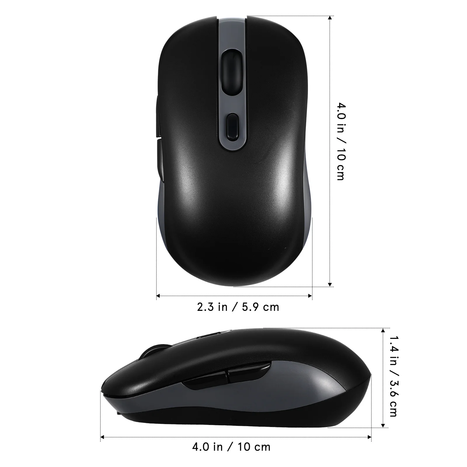 Oplaadbare draadloze muis Draagbare ergonomische verstelbare Dpi-gevoeligheid Optische computermuis voor laptop