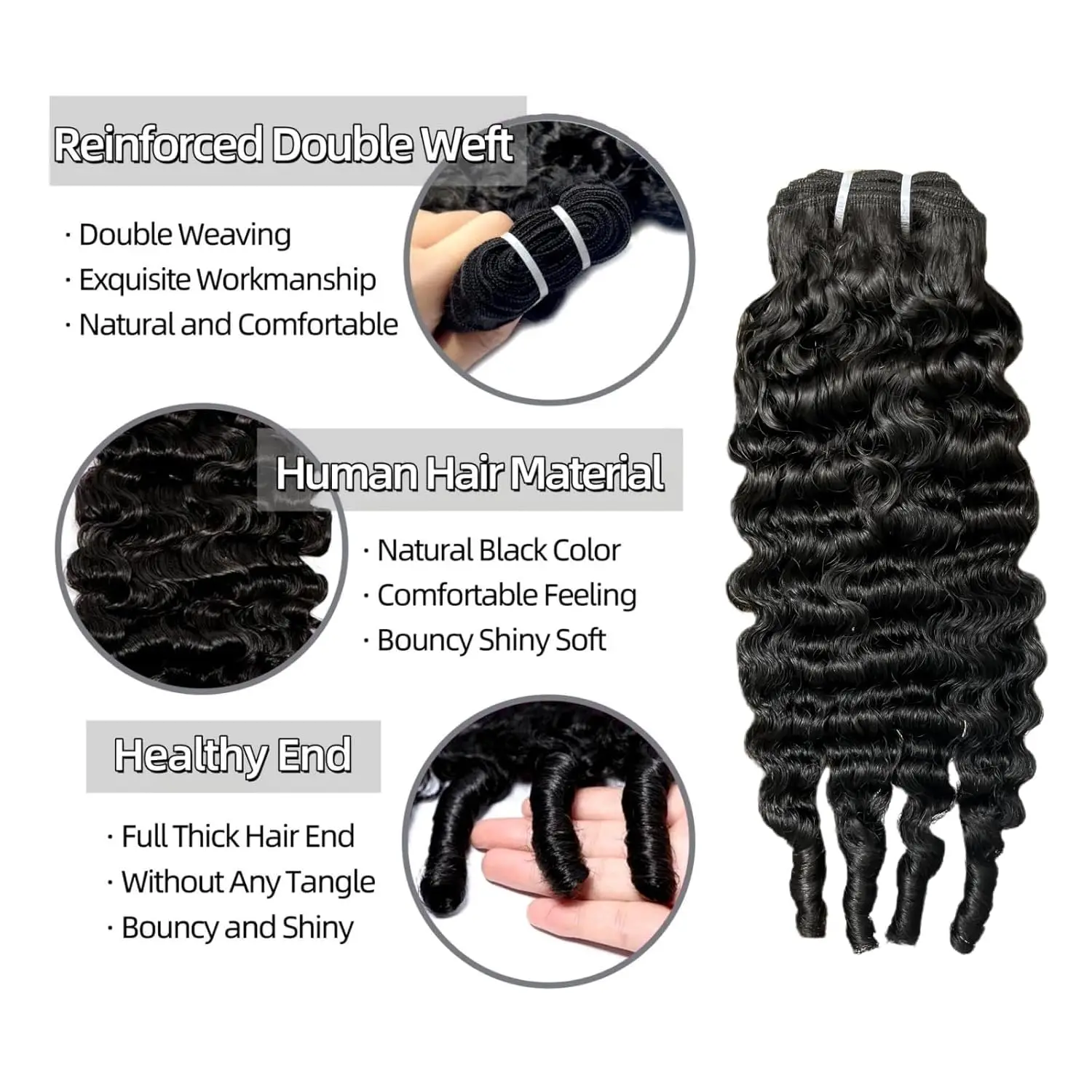 Burmese Curly Hair Bundles Raw Human Hair 1/3/4 Bundles Pixie Curly Unprocessed Human Hair Weave Extensions For Women Wavy