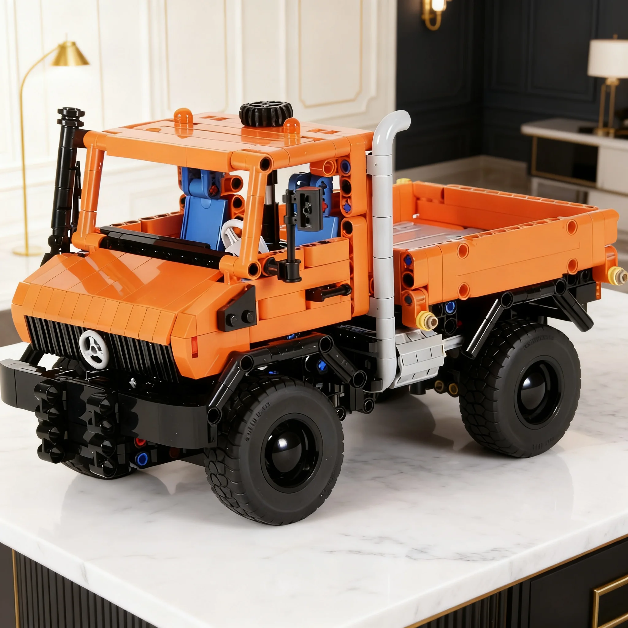 991pcs MOC Unimoges U1600 Technical Model Building Blocks Toy Brick Birthday Assemble Display Collection Education DIY Creative