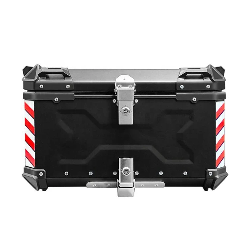 

65L Black aluminum top case motorcycle top box motorcycle tail box motorcycle luggage box