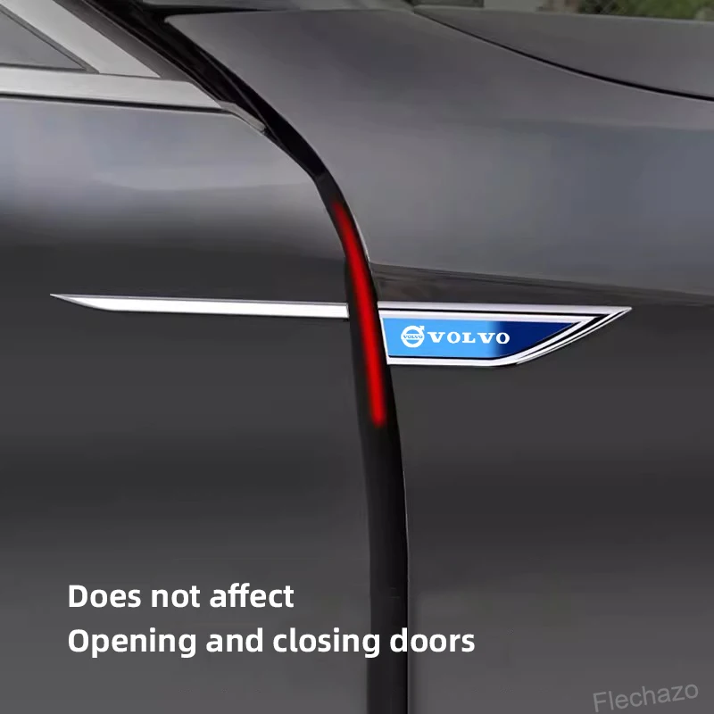 2 قطعة سبيكة معدنية جسم السيارة الجانب الجناح الحاجز أعواد تزيين لفولفو C30 S80 V70 XC60 V60 V40 S60 XC90 XC40 FH500 V50 FH16