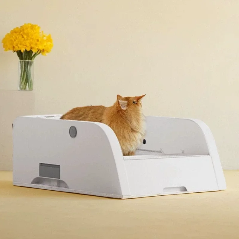 Fully Automatic Intelligent Electric Cat Litter Box One-touch Scooter Splash-proof Monitoring Deodorization Sterilization