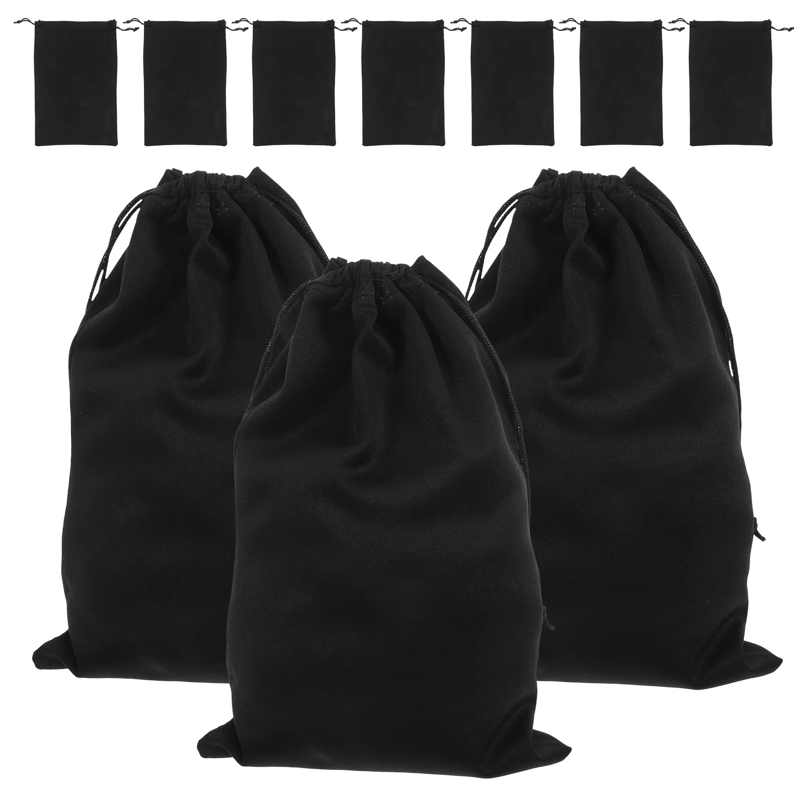 10 Pcs Black Ski Mask Goggle Drawstring Pocket Carrying Pouch Lens Bags Glasses Sleeve Snow Goggles Case Man