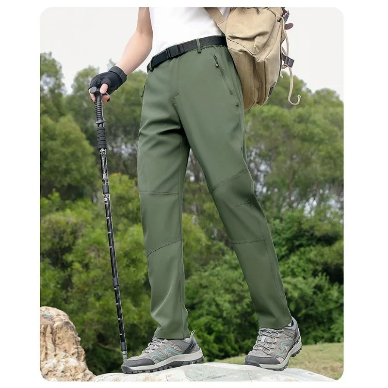 Summer Thin Trousers Mountain Climbing Waterproof Outdoor Loose Breathable Straight Casual Quick-drying Trousers