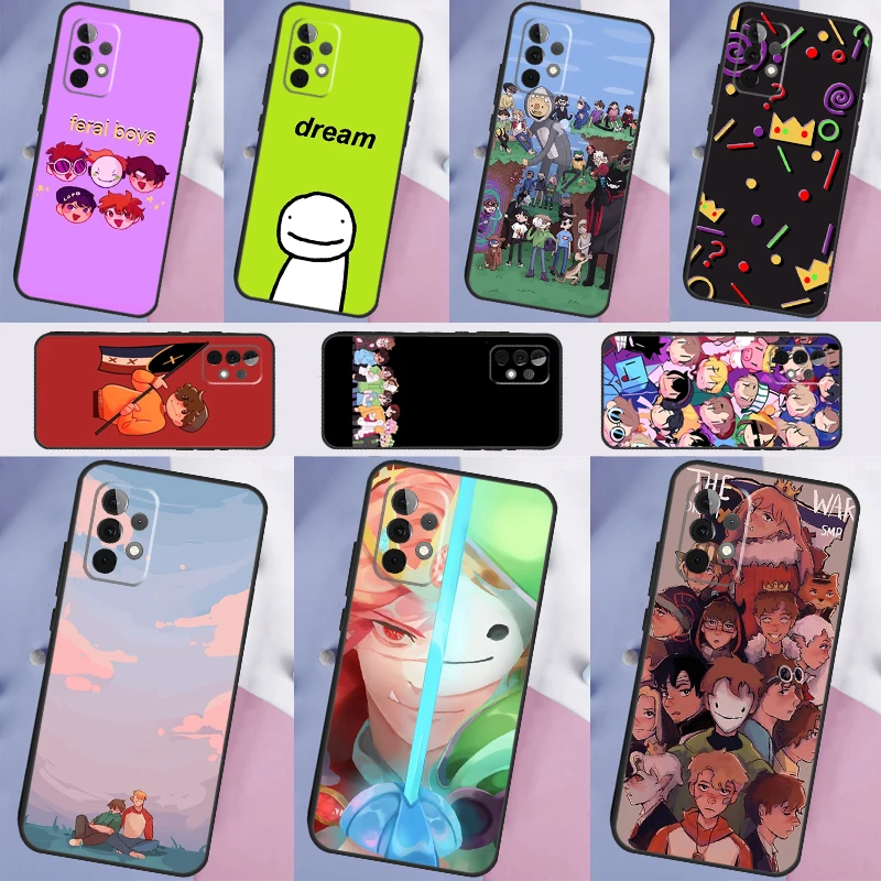 Dream Smp Case For Samsung Galaxy A54 A34 A14 A53 A13 A23 A33 A73 A51 A71 A12 A22 A32 A52 A21S Coque