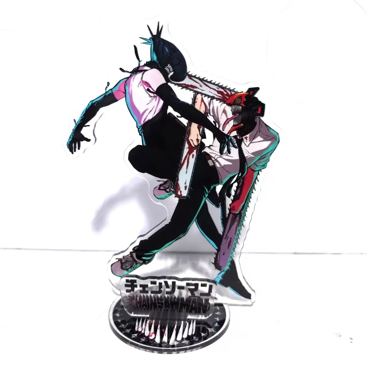 Anime 15 cm Kettensäge Mann Acryl Ständer Makima Power Cosplay Modell Platte Nette Sammlung Tasche Fans Geschenke Pochita 10 cm