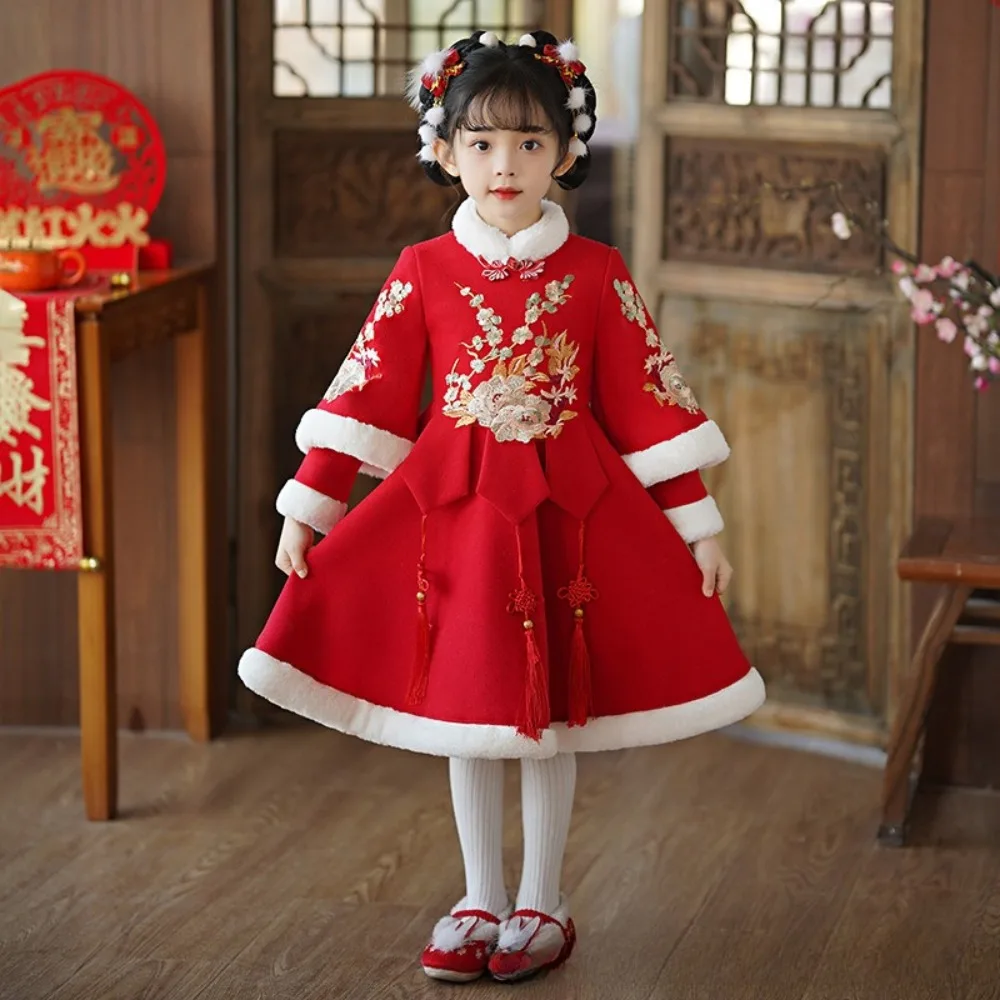 

Chinese New Year Clothes for Kids Cosplay Performance Costumes Children Clothing Girl Dress Baby Princess Hanfu Party Fairy