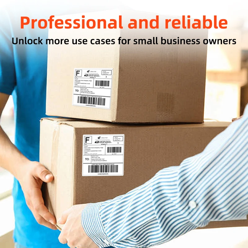 ورق حراري ذاتي اللصق 4*6 بوصة لفة فارغة لطباعة الملصقات، متوفر بأحجام متعددة: 100 × 100 مم - 500 ورقة، 100 × 1