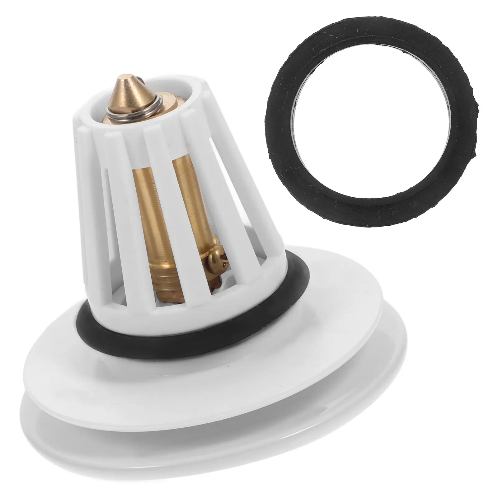 

Ceramic Bounce Core Drain Plug Push Type Water Stopper for Bathroom Sink Bathtub Anti-Backflow Odor Seal Bathtub Drain Stopper