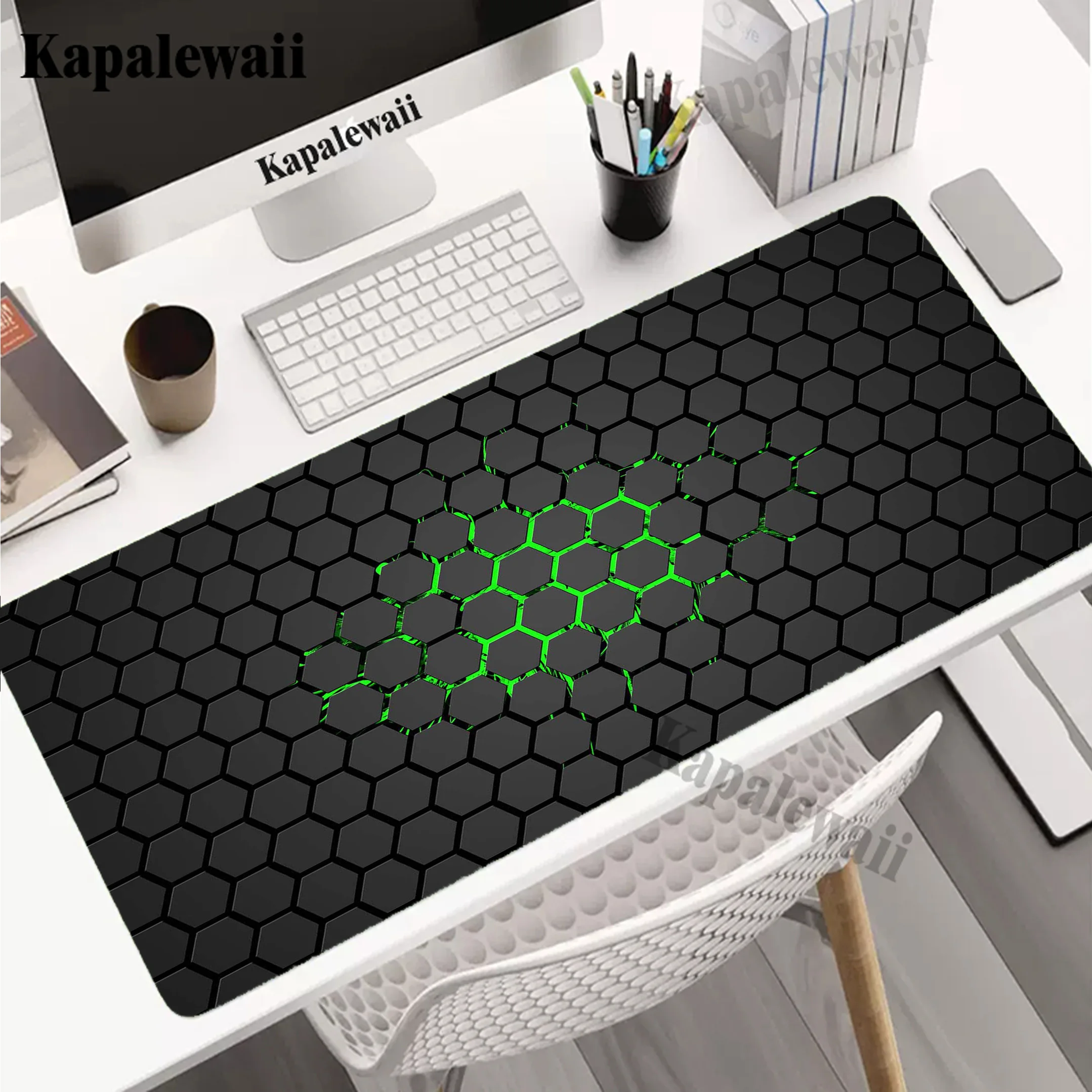 

Geometry Gamer Mousepad Anti-slip Gaming Mouse Pad Notebook Computer Keyboard Pads Locking Edge Mouse Mat Soft Rubber Desk Mat