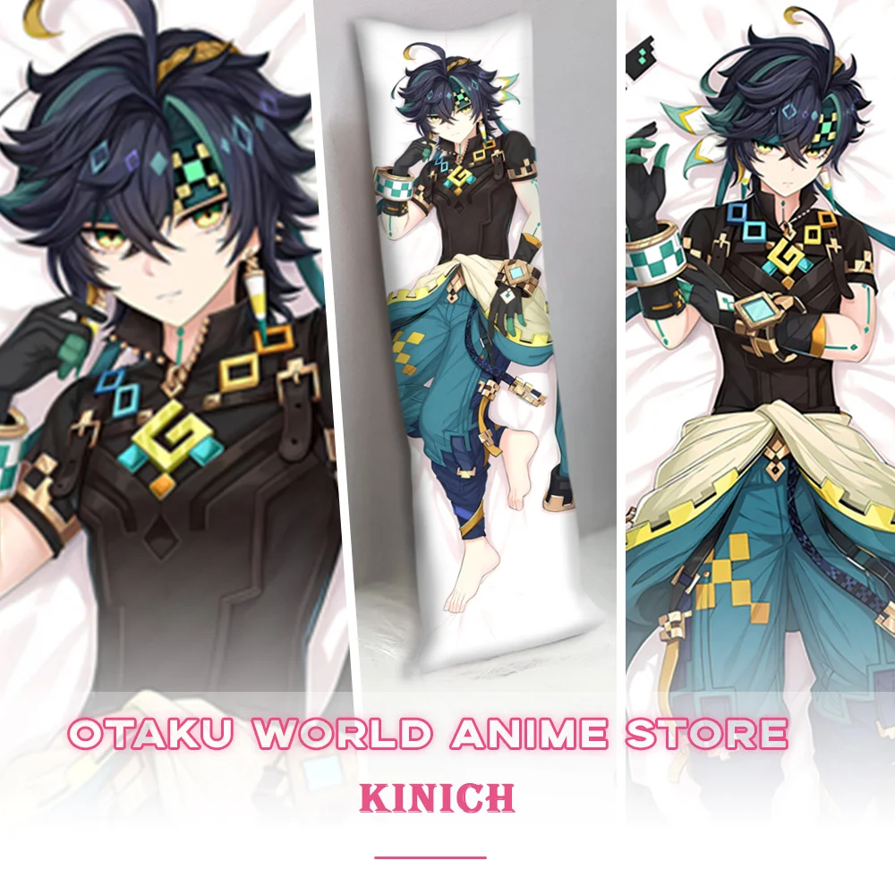 

Genshin Impact Kinich Dakimakura Pillowcase Otaku Hugging Body Prop Anime Game Men Role Gift Adult 3D Printing Decor Prop