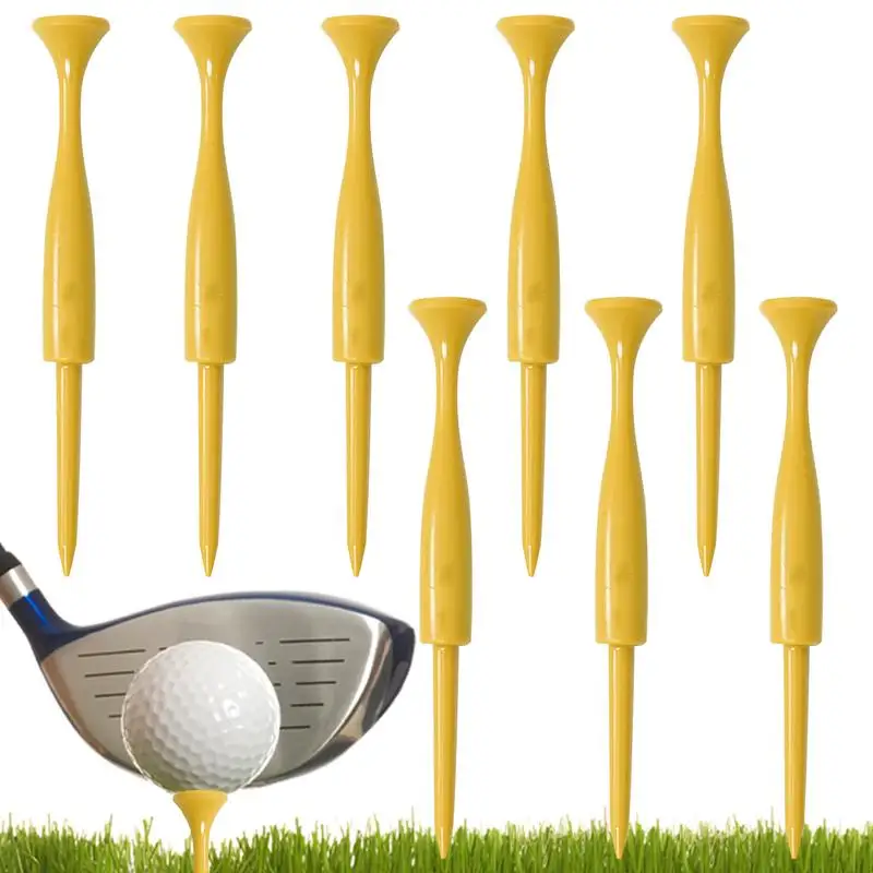 

Golf Tee Set Professional Golf Tees Reduce Sidespin & Friction Stable 8pcs Golf Tees For Excellent Durability Ideal For Women &