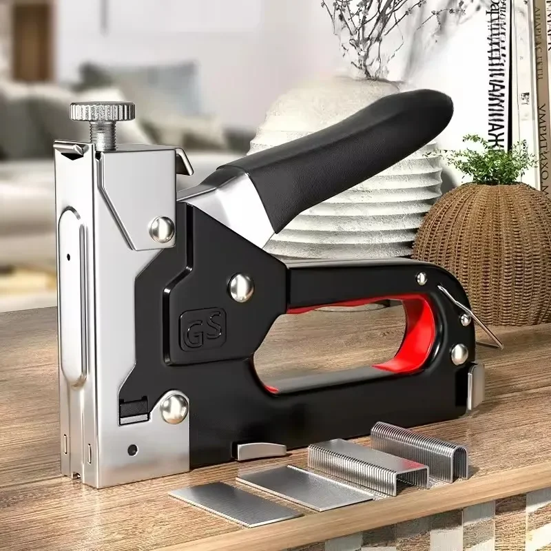 Heavy duty air nail woodworking specific stapler 4-in-1 manual nail gun structure stapler home DIY