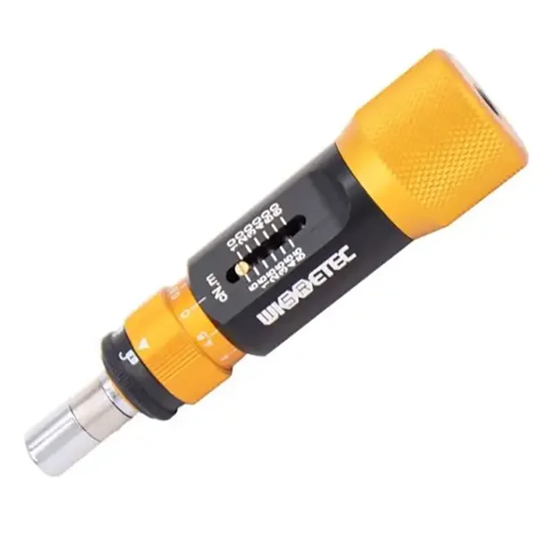 WISRETEC High precision Adjustable Torque Screwdriver 0.4-10NM -1/4inch Hex hole Reach the preset value and skid