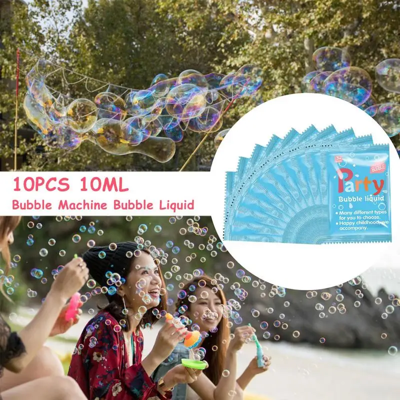 Paquet de concentré de solution à bulles pour enfants, eau, barre de savon liquide, jouets sûrs, faveur de fête, eau portable, 10ml