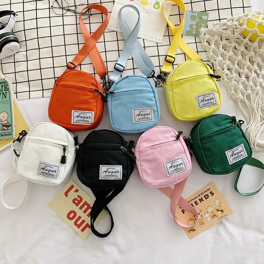 

Fashion Canvas Bag Patchwork Crossbody Shoulder Women Mini Wallet Phone Casual Ladies Mini Handbags Purse Phone Bags