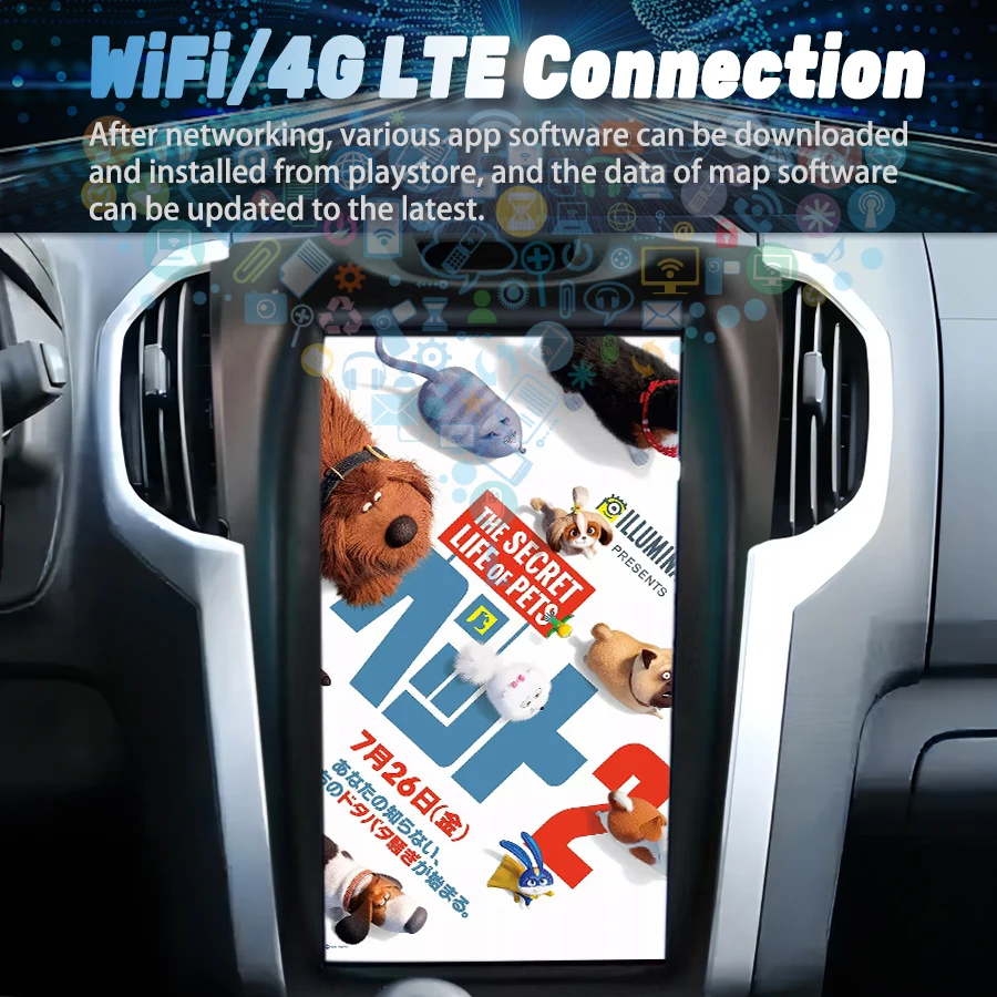11.8 "سيارة أندرويد Ips شاشة ل ايسوزو D-Max Mu-X شيفروليه S10 2013 تريل بليزر Carplay راديو 2din ستيريو مشغل فيديو GPS HU