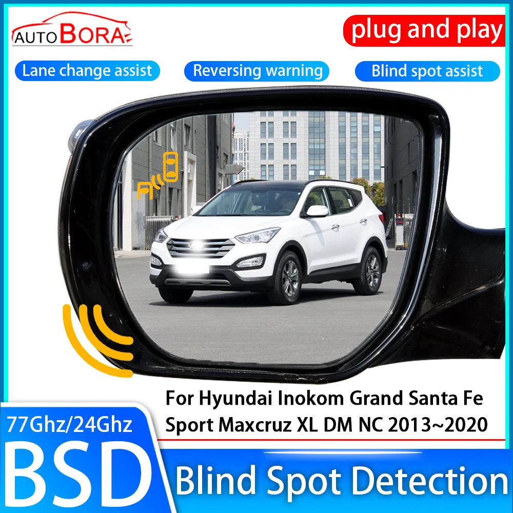Car Blind Spot Detection System BSD Sensor Drive Rear Mirror Monitoring for Hyundai Inokom Grand Santa Fe Sport Maxcruz XL DM NC