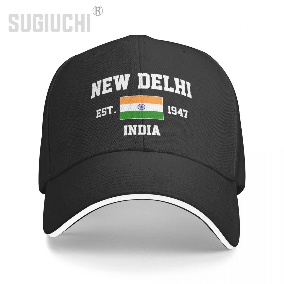 Baseball Cap India EST.1947 New Delhi Capital Men Women Unisex Hip Hop Sandwich Caps Snapback Golf Hat Fishing
