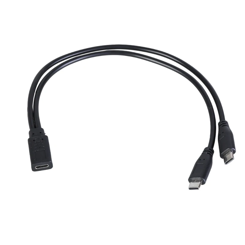 

Type C Female to Double Type C Male Splitter Cable Type C 5V3A Power Cable, Charge Multiple Type C Gadgets from 1 USB Source