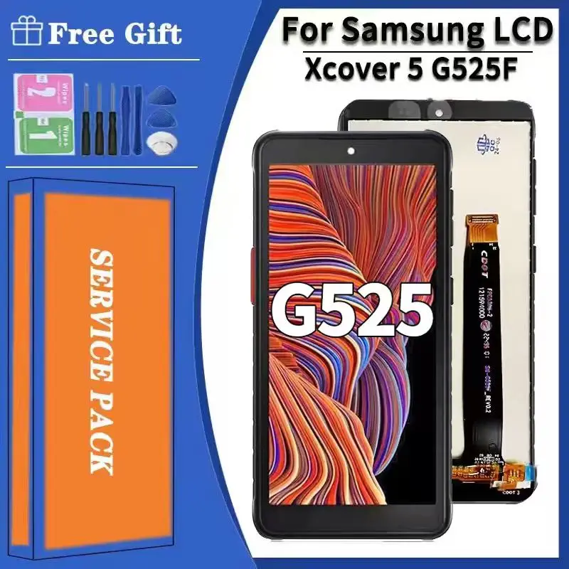 Image of 5,3 "IPS LCD Für Samsung XCover 5 G525 G525F, G525F/DS LCD Display Touchscreen Digitizer X Abdeckung 5 Display Montage