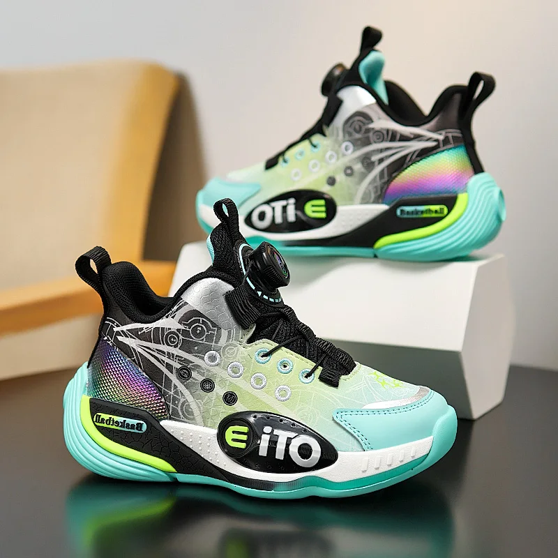 

Children‘s Basketball Shoes Non-slip Basketball Training Sneakers Boys Girls Waterproof Athletic Shoes Cushioned Jogging Shoes