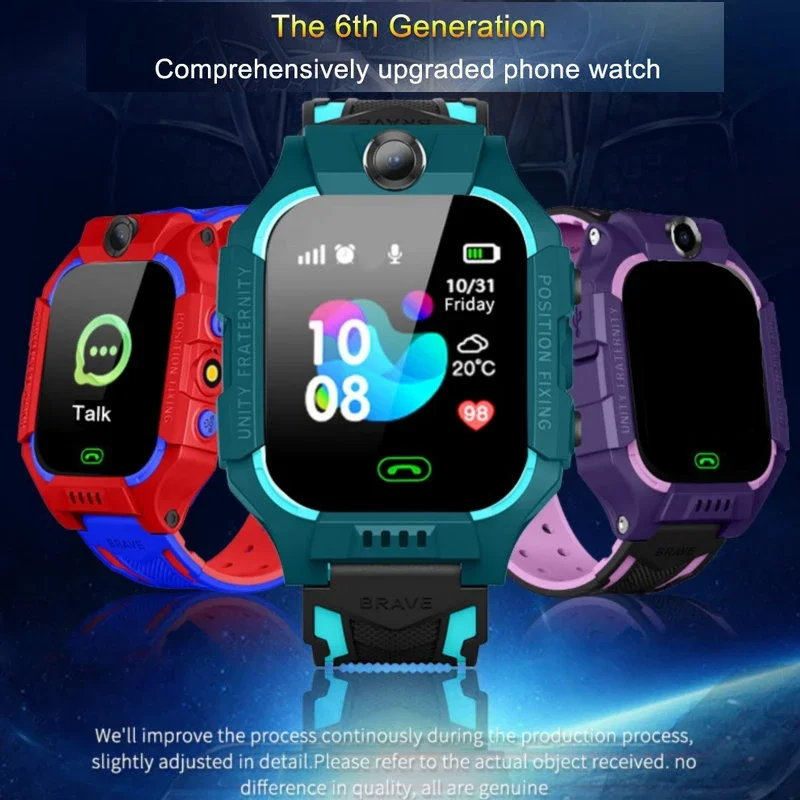 Smart watch 2025 kids lbs baby phone 2G watch SOS camera PK Q12 Q15 children smartwatch for Android iOS for Boys Girls gifts