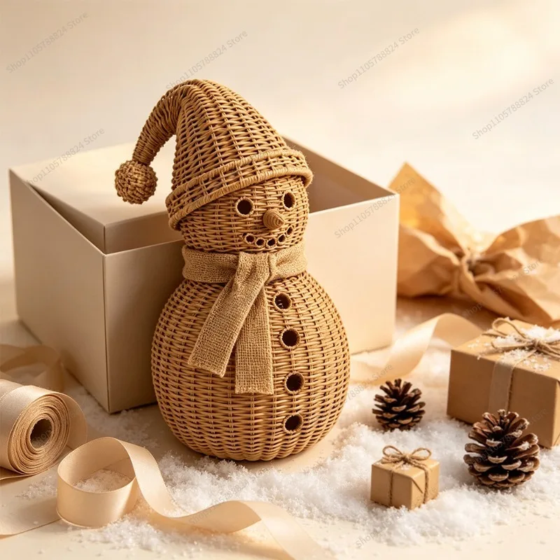 For Christmas snowman resin ornaments, hand-painted synthetic resin snowman crafts