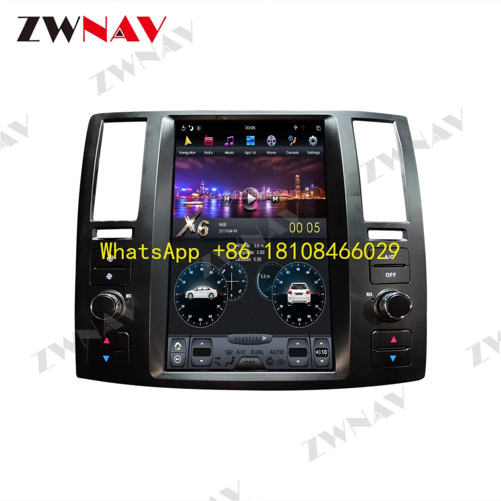 

4 + 64G для Tesla Style с большим экраном Android 9,0, автомобильный мультимедийный плеер для Infiniti FX35 FX45 2004-2008 GPS для аудио, радио, стерео