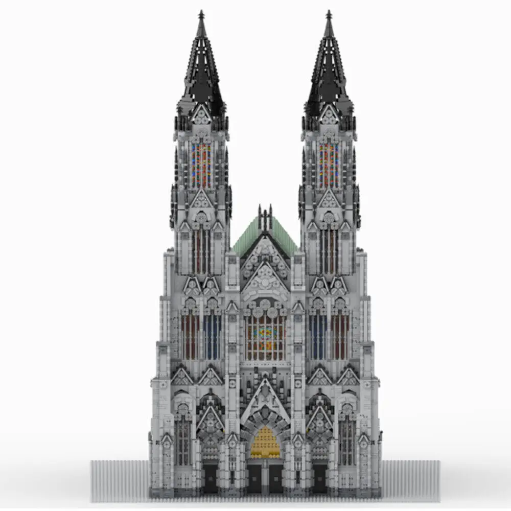 Cologne Cathedral Model Modular Building for Collection 29682 Pieces MOC