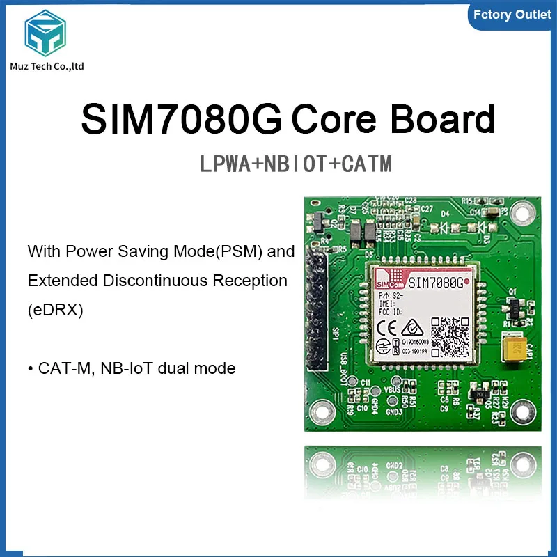 

SIM7080G Development Board Multi-Band LPWA Module NBIOT CATM IoT Communication Core Board breakout kit With FPC antenna and GPS
