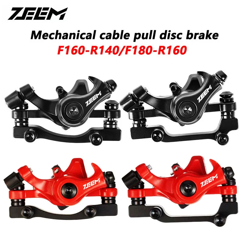 ZEEM Bicycle Disc Brake Aluminum Alloy Mechanical Wire Pull Disc Brake Caliper MTB Brake Accessories Parts Riding Equipment