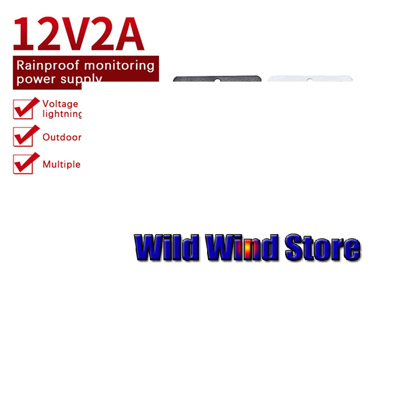 1Pcs Waterproof EU/US Plug Power Adapter DC12V 2A For CCTV Security Surveillance AHD Camera Charger NVR DVR Input AC100V-240V