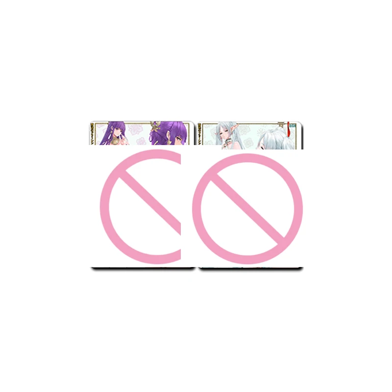 2Pcs/set Diy Self Made Goddess Story Frieren Cute Collection Card Color Flash Frieren Anime Card Gift Toys