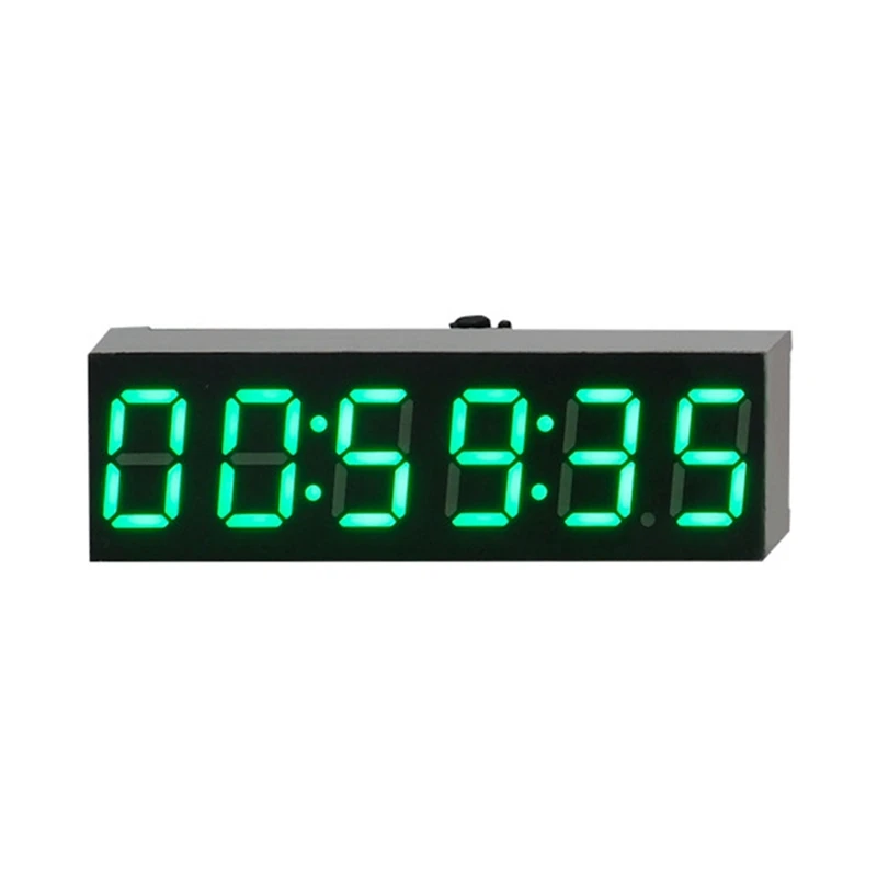 0.36 Inch 6-Bit Clock LED Digital Electronic Clock W Second Display Module Power Off Memory Brightness Adjustment