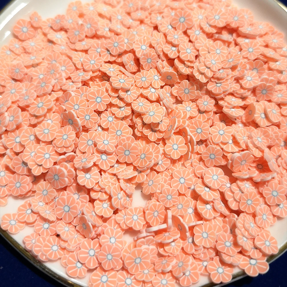 20 gr/beutel 5/10mm weiche Ton scheibe Blume Polymer Clay bunt für DIY Handwerk winzige Kunststoff Klei Schlamm Partikel Kawaii Miniatur Dekor