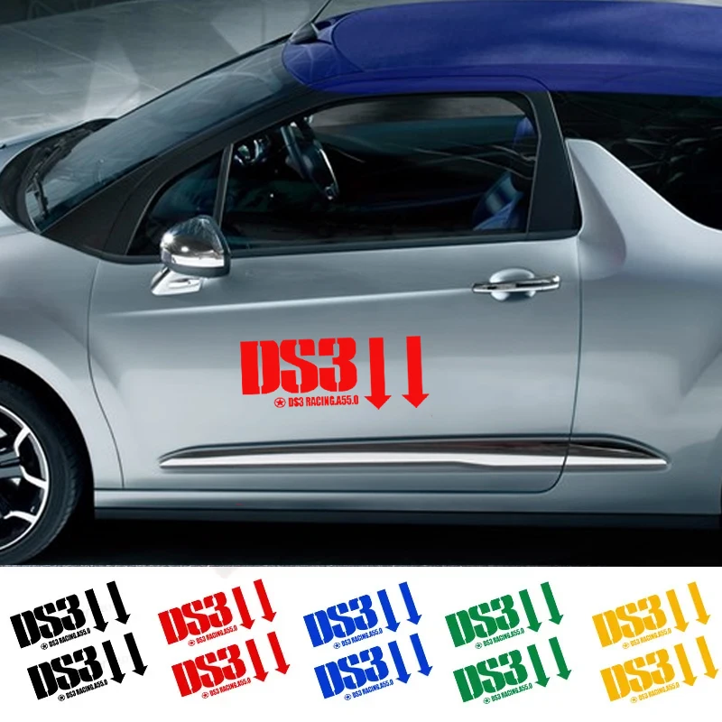 2Pcs Car Body Sticker For Citroen DS3