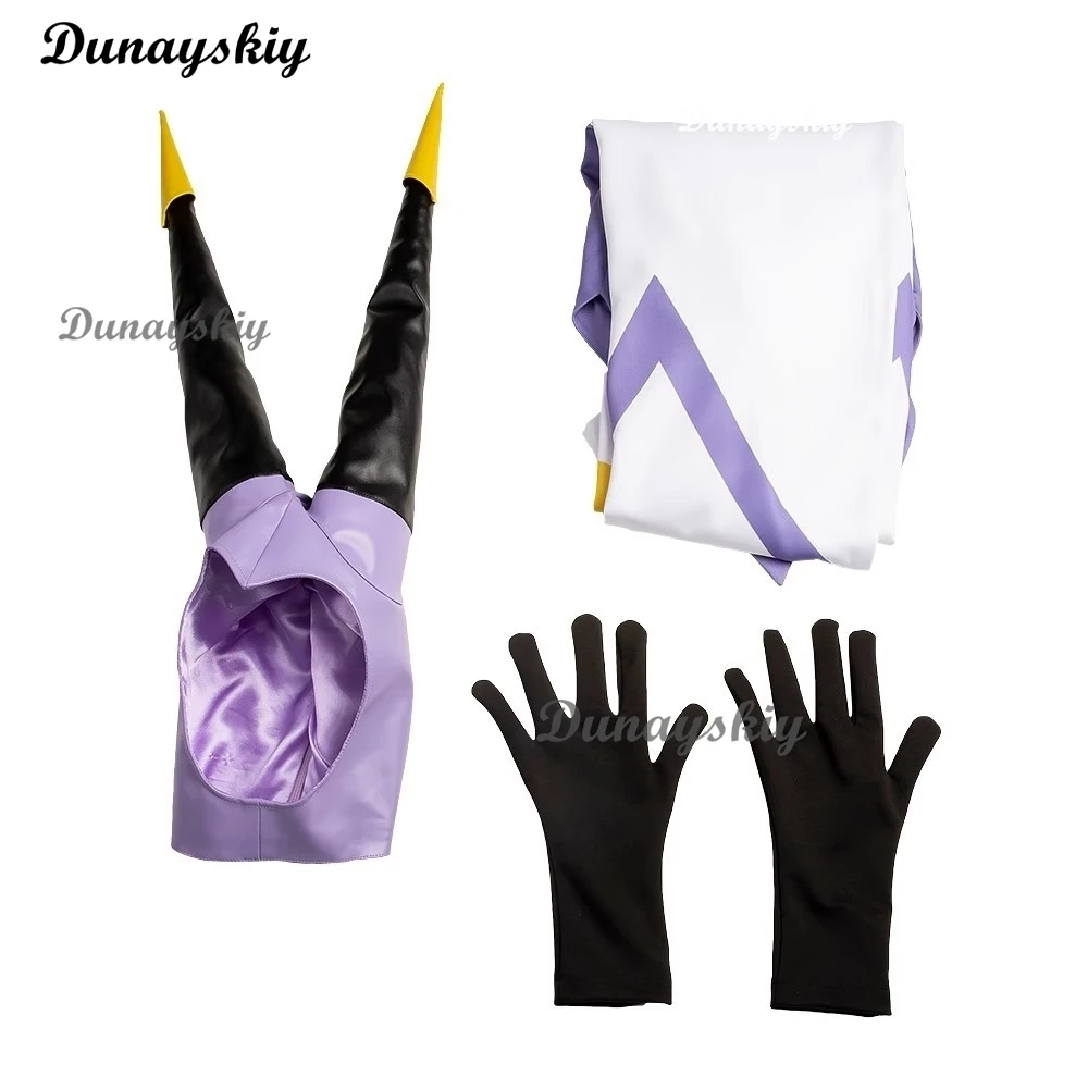 Hazbin Adam Cosplay Anime Hotel First Man Angel Halo Kleding Cosplay Kostuum Pak Unisex Cos Halloween Party Angel Wings