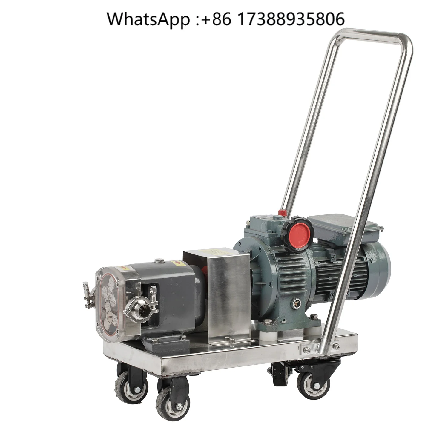 Twin-rotor Tri-lobe Stainless Steel Sanitary Food Grade Gear Pump High Pressure Drinking Water Treatment 110V-480V Exproof Motor
