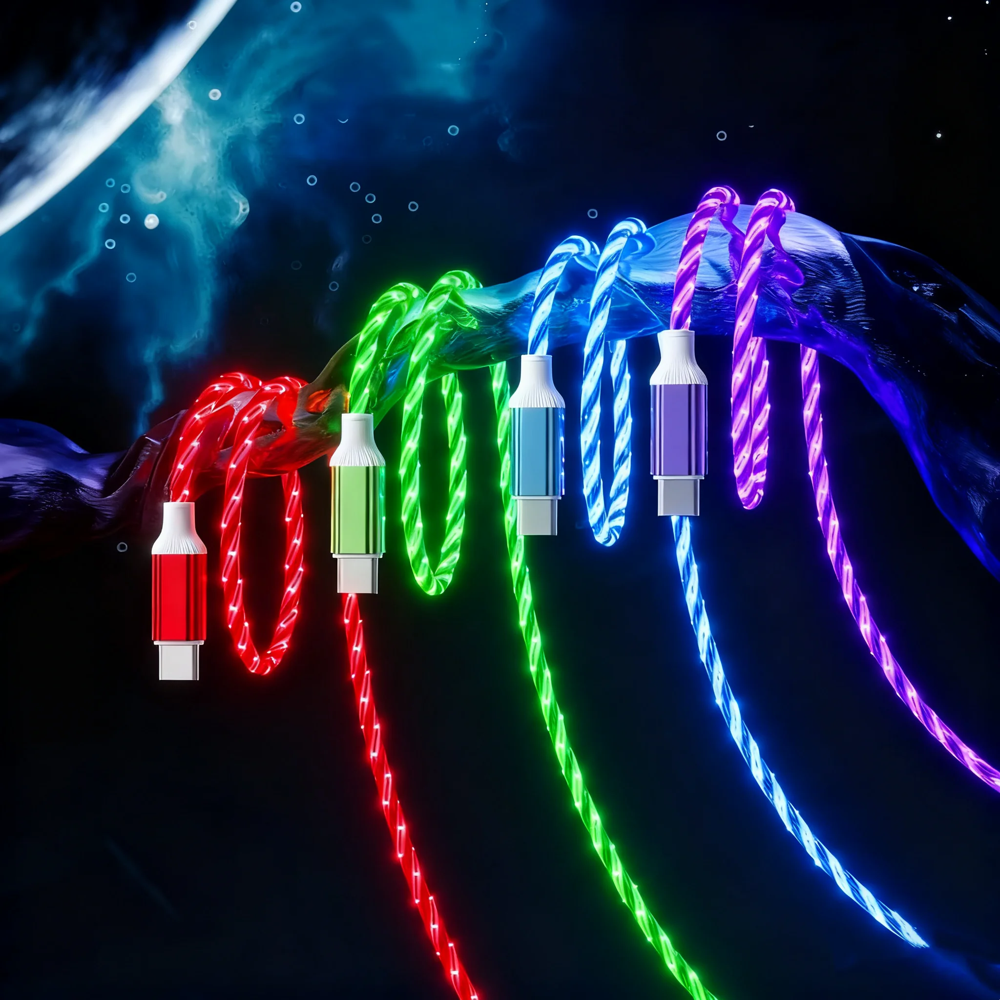 1M Glowing Cable Ty…