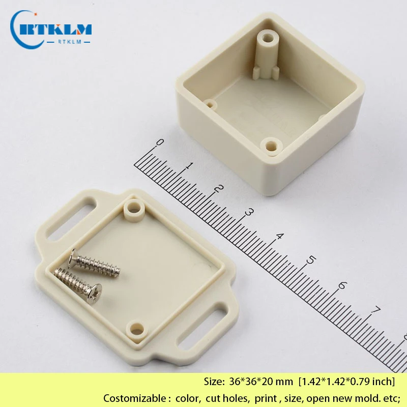 DIY Wall Mounting Box 36x36x20mm ABS Plastic Electronic Instrument Case Speaker Junction Box for Home Audio And Electronics