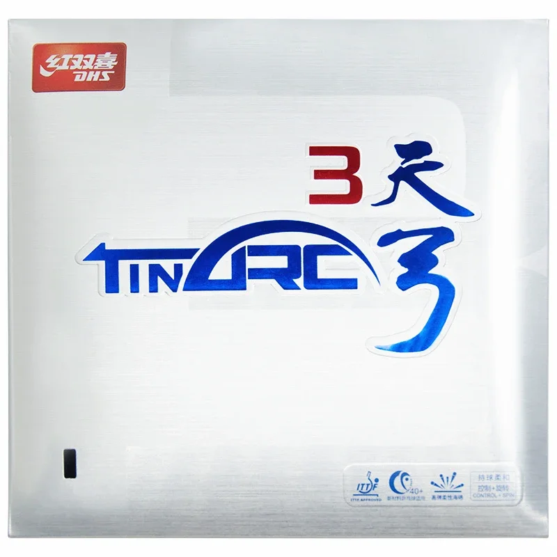 DHS TINARC 3 Table Tennis Rubber, Pips-in with Control Loop, DHS TINARC-3, Ping Pong Sponge, Original