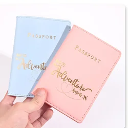 Lover Couple Passport Cover  Simple Plane Women Men Travel Wedding Passport Cover Holder Fashion Wedding Gift