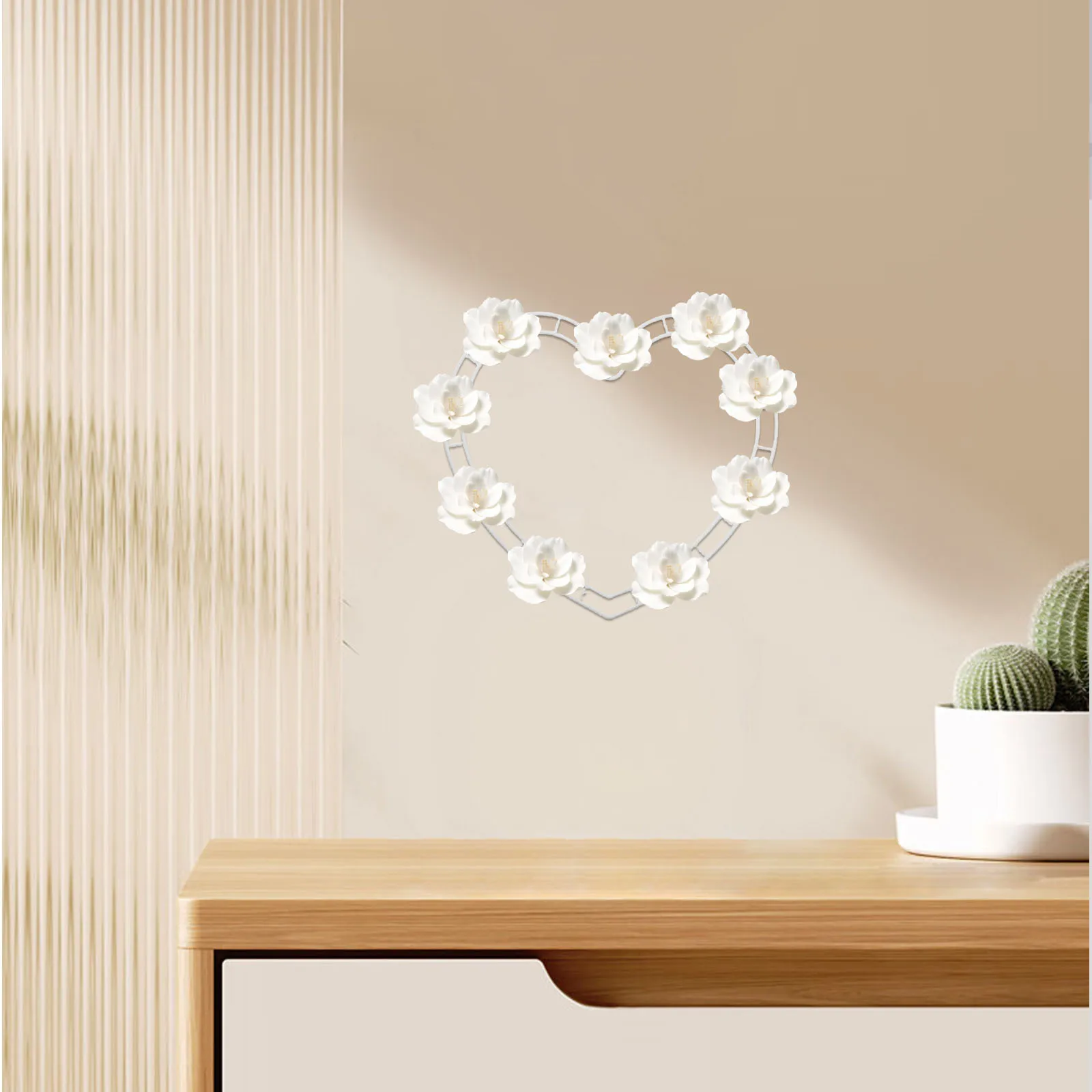 

1 Set Heart Shaped Flower Arrangement Holder For Artificial Flowers Diy Floral Wreath Frame Wedding Valentine Christmas Decor