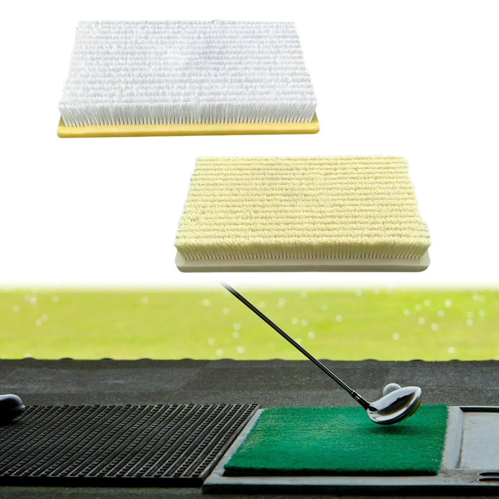 Portable Nylon Golf Bunker Mat Simulates Sand Practice Chipping Swing Mat for Golf Training at Home