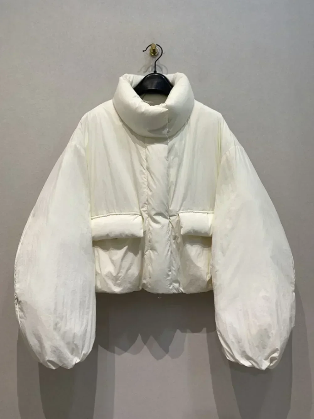 Manga longa com zíper parkas gola 2025 mulher outerwears outono inverno jaqueta japão estilo casacos roupas populares femininas